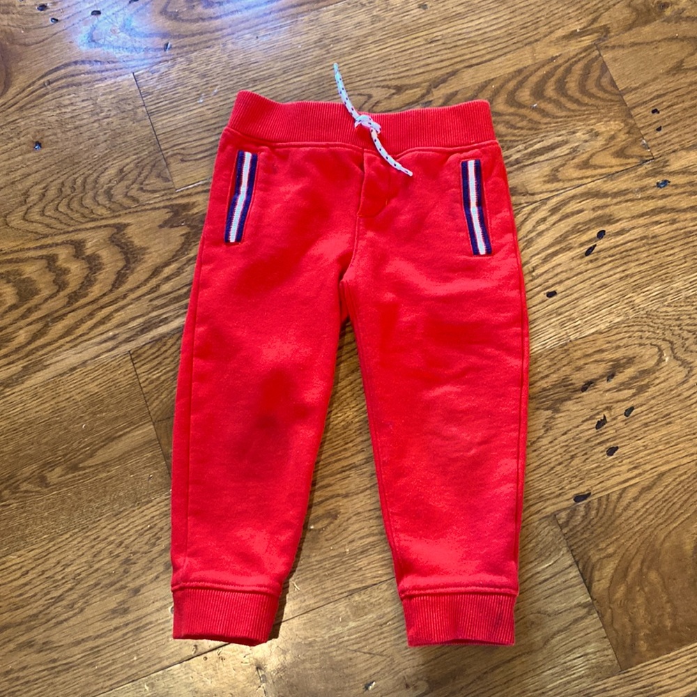 Janie and jack red joggers